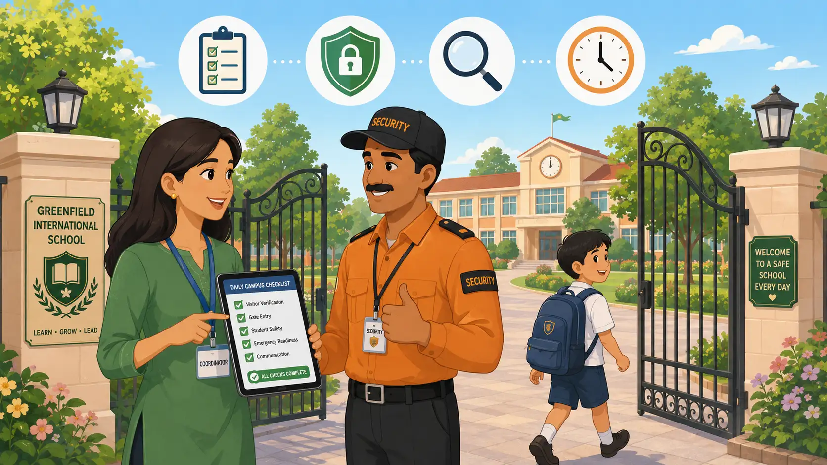 Checklist de segurança da portaria